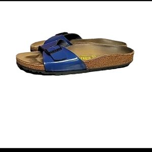 Birkenstock Women's Blue Slide Sandals